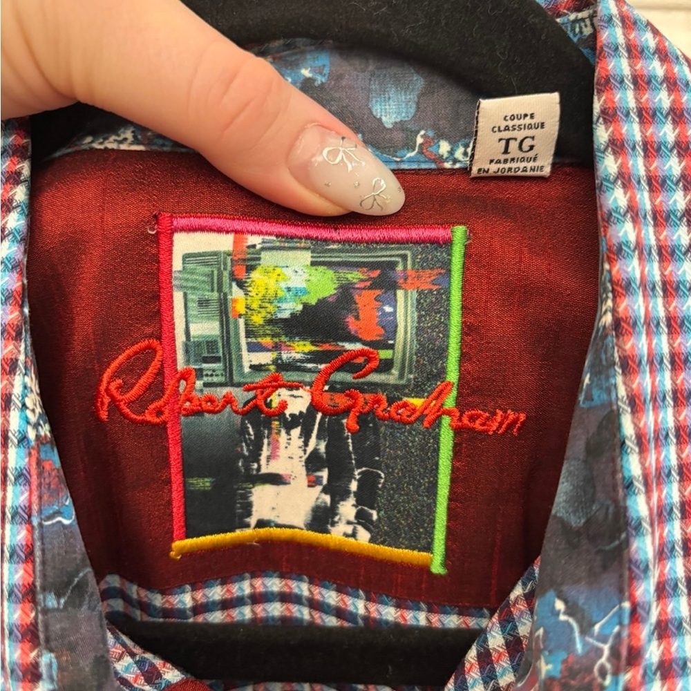 Robert Graham Button Down Shirt Size XL - Picture 8 of 8
